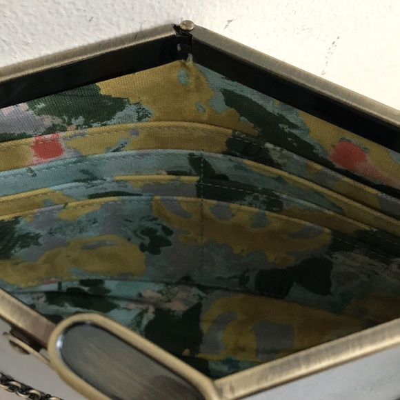 HOBO mini bag cream white leather clutch or 3 chain strap beautiful evening bag - Picture 5 of 10